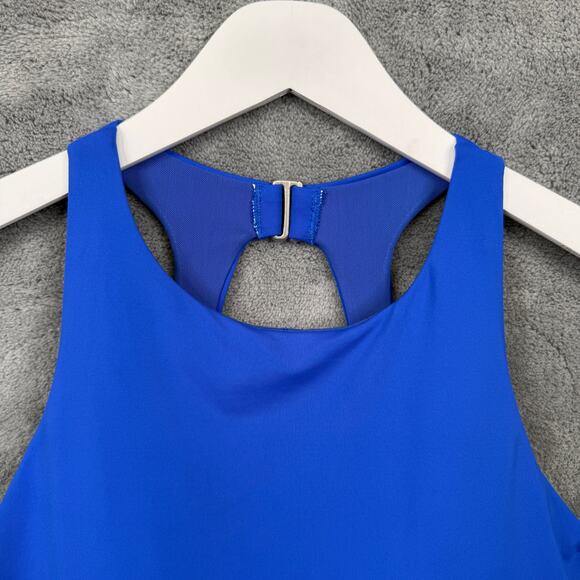 ATHLETA Maldives High Neck‎ Swim Tank Underwire Tankini Yacht Blue Sz 34D/DD - Picture 4 of 12
